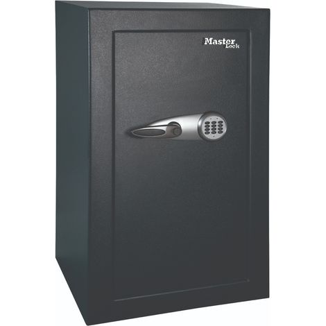 Master Lock – Coffre-fort électronique haute sécurité 95x55,1x50,2 cm – Construction acier massif – Pênes mobiles 2,5 cm – Kit fixation au sol inclus – T0331ML