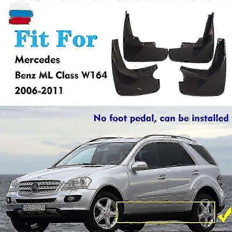 Idéal pour Mercedes-Benz Classe ML W164 ML350 ML400 : garde-boue, bavettes, accessoires auto avant et arrière (4 pièces). (1/4)