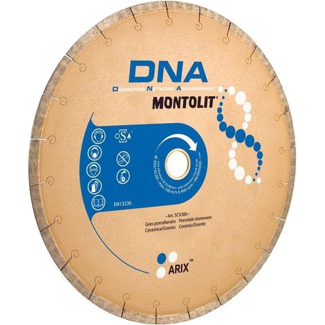 DISQUE DE DIAMANT 300 MM POUR GRŽêS VITRIFIŽë CŽëRAMIQUE GRANIT MONTOLIT DNA SCX300