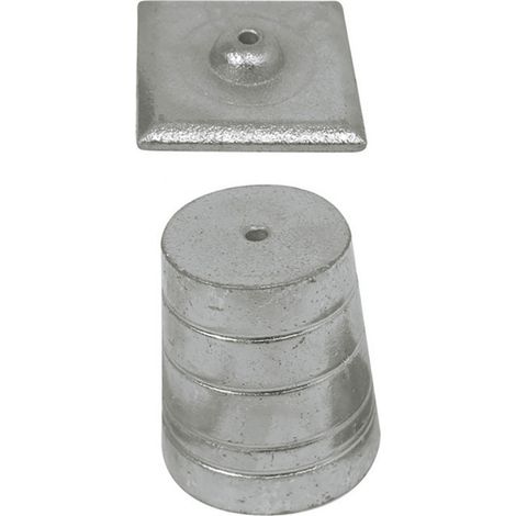 Industrielle De Sedan – Fil à plomb en fonte N°6 – Longueur 49mm – Plaque AFBAT pour vérification d'aplomb – Pour chantiers humides