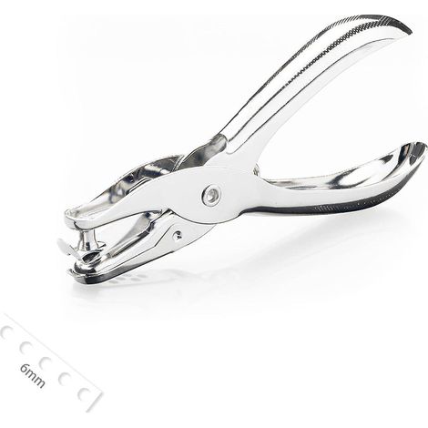 perforateur Un Seul Trou, Perforateur Main De 6 Mm, Perforateur Clip En Mtal Pour L'artisanat Du Papier, La Fabrication De Cartes Et Le Scrapbo (1/5)
