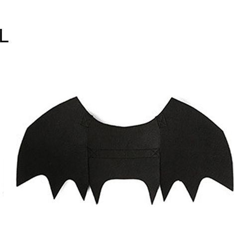 Déguisement ailes de chauve-souris pour chien et chat - Costume Halloween en feutre noir, accessoire cosplay léger et confortable (1/5)