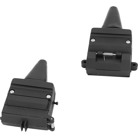 Ensemble de prises de remorquage plates à 12 broches, accessoires de connexion d'alimentation 12 V pour remorques et véhicules récréatifs (1/5)