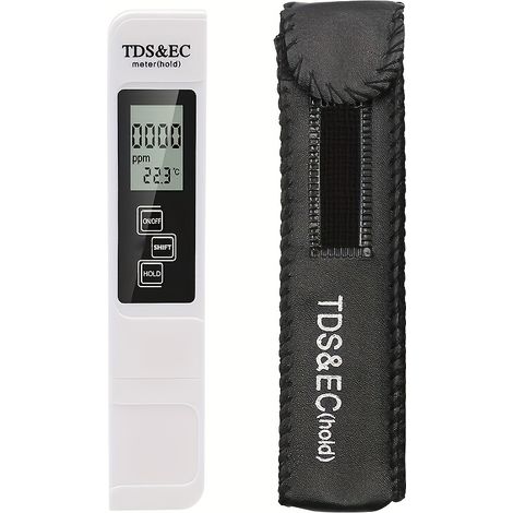 Testeur numérique de qualité de l'eau (mesureur TDS et EC) – Plage de mesure 0–9990 – Testeur multifonction (température et PPM) (1/4)