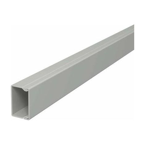 OBO Bettermann Canal de pared y techo con perforación en el fondo 40x40x2000 cloruro de polivinilo gris piedra RAL 7030, 6025447