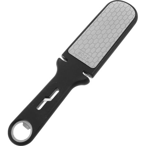 Pierre à Aiguiser Portable Avec Poignée Tige Affûtage Pour Usage Domestique Affûteur Manuel Pour Couteaux Noir (1/5)