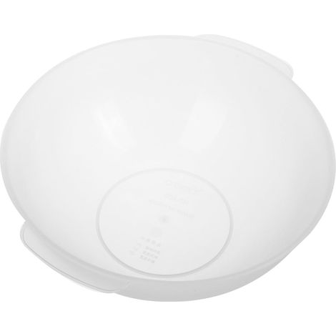 Lavabo Rond en Plastique Transparent 21 CM Poignée pour Soins du Visage Usage Professionnel Spa et Domestique