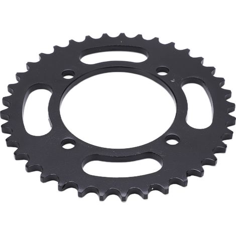 Pignon arrière en acier noir 76mm 37 dents pour vélo électrique, moto et quad plage (1/5)
