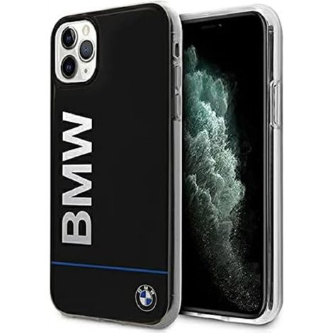 Coque BMW BMHCN58PCUBBK pour iPhone 11 Pro 5,8" - Coque rigide noire avec logo imprimé