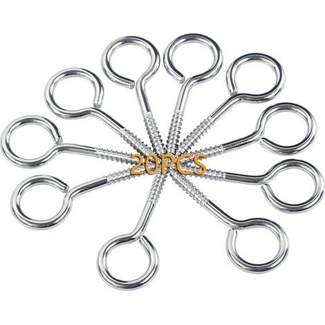 M3 40 304 Piton à Visser Anneau En Acier Inoxydable Vis Mouton Oeil Rond Auto Taraudeuse Anneau À Bague Porte Loquet Boucle 20 (1/5)