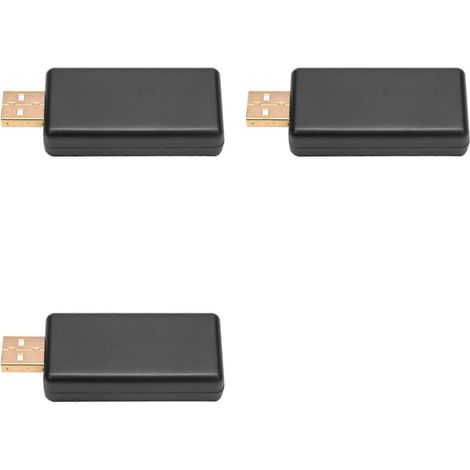 Trois boîtiers adaptateurs de sortie vidéo USB vers CVBS RCA sont inclus, permettant la connexion à des appareils d'affichage multimédia radio Android (B). (1/2)