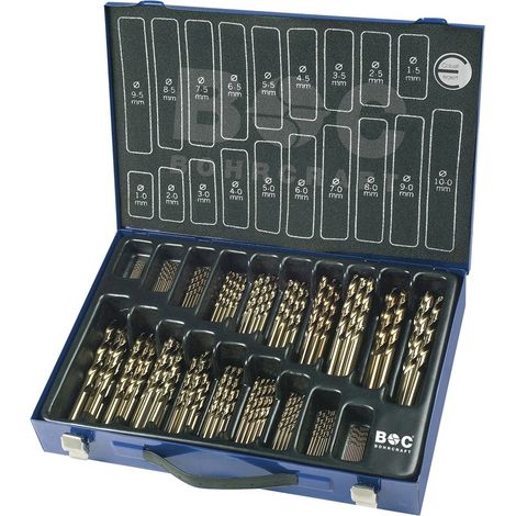 BOHRCRAFT Bohrer-Magazinbox DIN338RN HSS Co5 ø 1-10 mm 70-teilig (1/2)