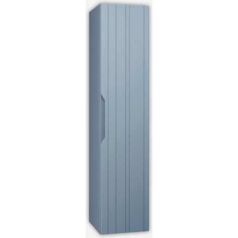 Colonna bagno sospesa reversibile in MDF Solmira 160 - Azzurro (1/5)