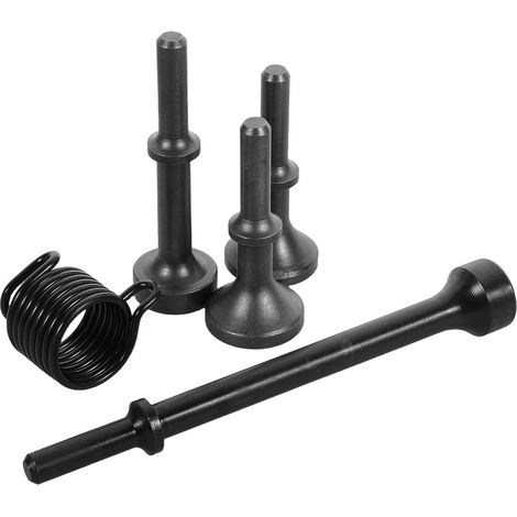 5 Pièces Kit Embouts Marteau Pneumatique Acier pour Burinage et Lissage Accessoires Outils Pneumatiques avec Ressort Adapté Usage Industriel et Réparation (1/5)