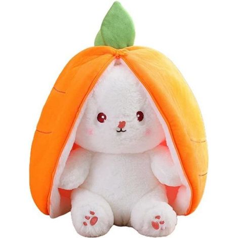 Lapin À Cache-Cache - Peluche Lapin En Peluche Douce Rembourrée Coton - Décoration Et Cadeau De Pâques - 20x10x18 cm - 1 Pièce (1/4)
