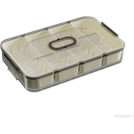 Boîte de rangement - Non spécifié - Modèle 4 - Marron - Compartiments - Design élégant (1/4)