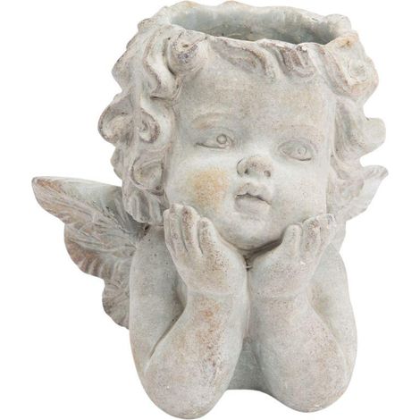 Amadeus - Cache pot ange naturel