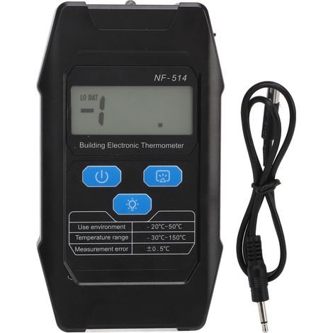 Thermomètre béton LCD affichage température bâtiment testeur avec sonde (1/5)