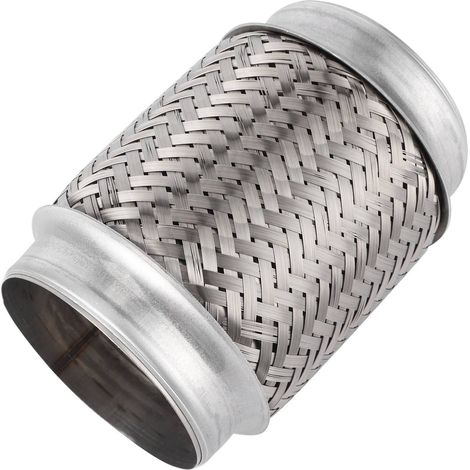 Tuyau flexible inox tressé pour réparation échappement raccord 150x89mm 6x3.5in (1/5)