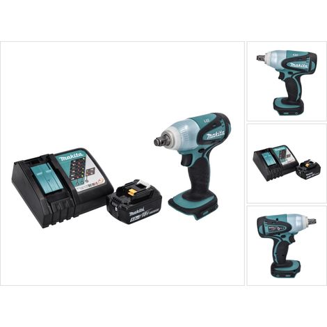 Llave de impacto sin cable Makita DTW 251 RT1 18 V 230 Nm 1/2" + 1x batería recargable 5,0 Ah + cargador
