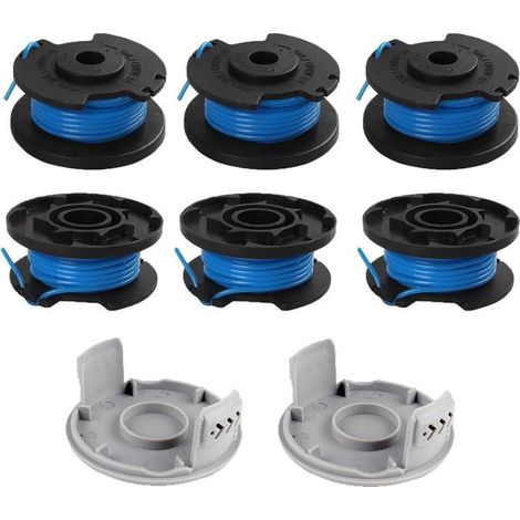 Bobine di filo di ricambio per decespugliatori Ryobi - 6 pezzi di bobina di filo per decespugliatore Ryobi One+ RAC124 AC14RL3A OLT1823 OLT1832 18V 24V 40V - tagliaerba a filo - 6 bobine per decespugl (1/5)