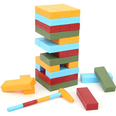 Jeu de Blocs de Construction Créatifs avec Planche d'Équilibre pour Développement de l'Enfant