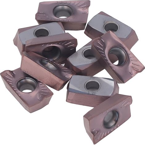 10 Stück CNC-Fräseinsätze, Wendeschneidplatten für Drehmaschinen, Hartmetall-CNC-Schlichtfräser (1/5)