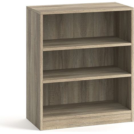 Bibliothek breit Design mit 2 Regalen, Farbe helles Eichenholz, Kollektion TOLLY (1/5)