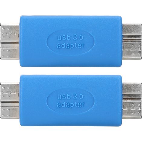 Adaptateur convertisseur USB 3.0 Micro B mâle vers USB 3.0 Micro B mâle Superspeed