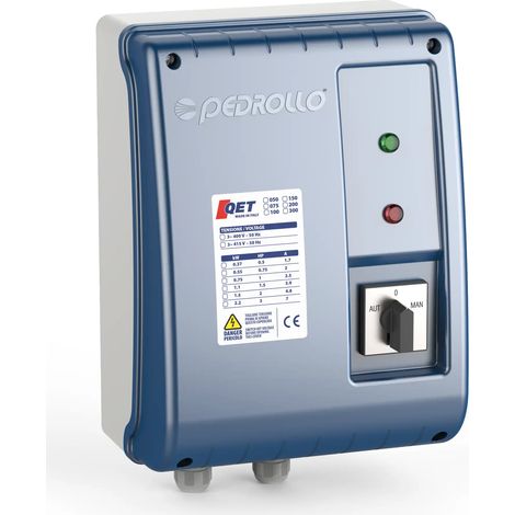 QET 300 - Quadro elettrico per elettropompa trifase 3 HP