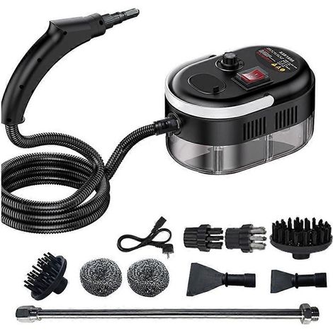 Tragbarer Hochdruck-Dampfreiniger, 1 Liter Fassungsvermögen, für Autos, 6 Geschwindigkeitsstufen, einstellbarer Druck und Temperatur, EU-Stecker B (1/5)