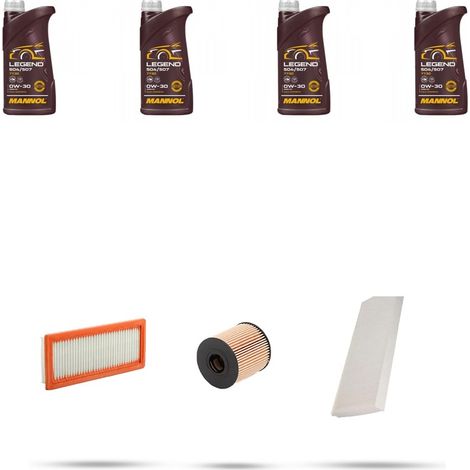 Kit tagliando 3 FILTRI e 4L OLIO compatibile con Mini Cooper II Clubman 1.6 John Cooper 160kw Dal 2007 (1/4)