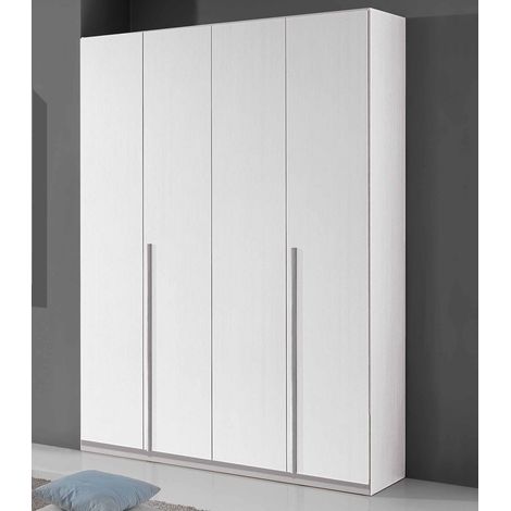 Armadio Giotto in legno 4 ante battenti Bianco Colori TopLine: Bianco Graffiato