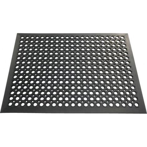 Tapis Caillebotis - 60x80 cm - noir (1/3)
