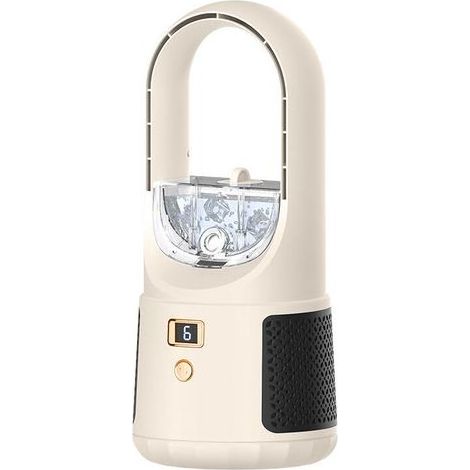 Leiser, klingenloser Tischventilator – Tragbar – USB-aufladbar – Für Zuhause, Camping, Parks (1/5)