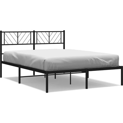 Maison Exclusive - Estructura cama sin colchón con cabecero metal