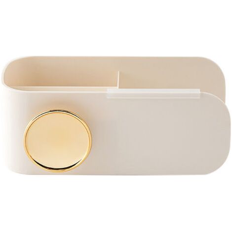 BUNTHAUS Support pour sèche-cheveux Salle de bain sans poinçon Support pour sèche-cheveux Hygiène des toilettes(gris chaud) (1/5)