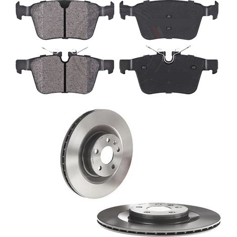 KIT FRENI POSTERIORI compatibile con VOLVO V90 II STATION WAGON (235,236) - DISCHI + PASTIGLIE OEM: P 86 029 , P 86 030 / 18567 , 18588 /SOSTITUZIONE DIRETTA/BASSA POLVERE/SILENZIOSO (1/5)
