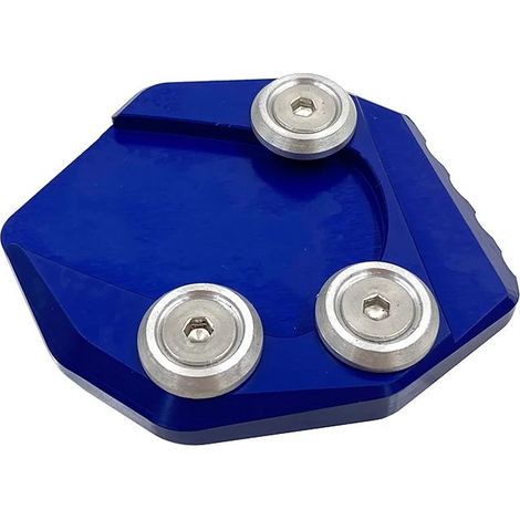 (Bleu) Compatible avec SUZUKI GSX-R125 GSX-S125 2017-2018 : béquille latérale CNC, extension et plaque de support. Modèles : GSX-R 125 et GSX-S 125 MaxPower (2017-). (1/4)