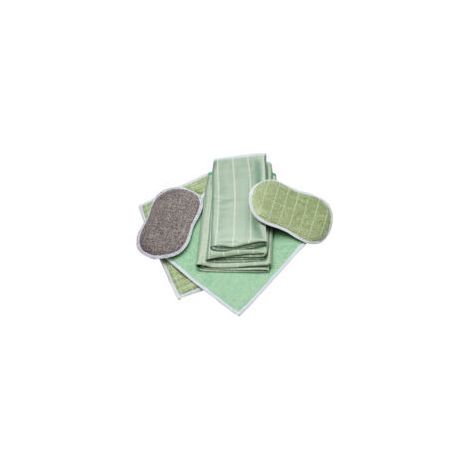 Lot 6 Chiffons Bambou Microfibre Eponges Lavable pour Mioir Baie Vitre Plaque Cusine Ménage Salle de Bain Plan de Travail (1/5)
