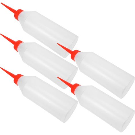Lot De 5 Flacons D'Applicateur D'Aiguille pour Huile De Précision Pompe À Main Huileur Bouteille À Presser pour Machine À Coudre (1/5)