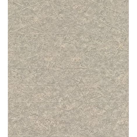 Rasch 554342 Carta da Parati Grigia Elegante e Resistente