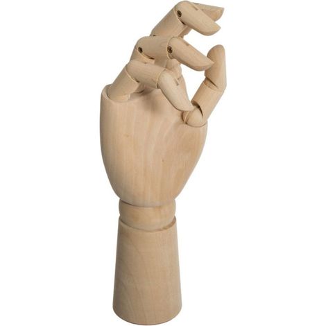 Main Déco en Bois "Collect" 30cm Naturel (1/2)