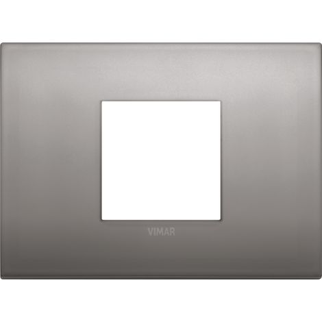 VIMAR - 19652.10 Plaque classique 2M nickel noir central