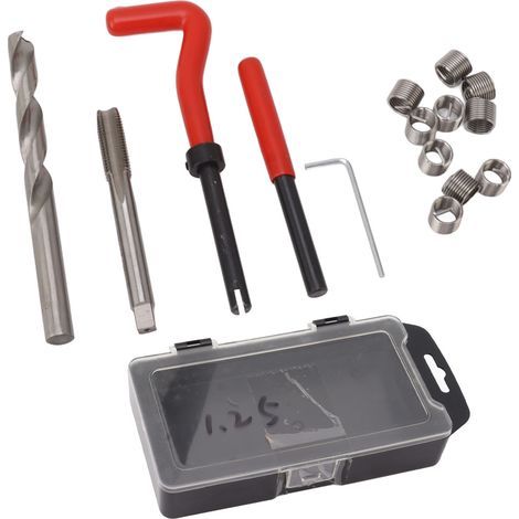 Kit de réparation de filetage M10x1,25, poignée courbée, outil en acier au carbone pour (1/5)