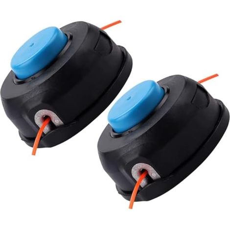 Lot de 2 têtes de débroussailleuse T25 pour Husquvarna Weed Eater 124L 125L 128L 128R 128RJ 223L 122L 125C 125L 125LDX 128R 128RJ 223L 223R 322C 323C 325C 966677 4401. Avec accessoires de vis (1/5)