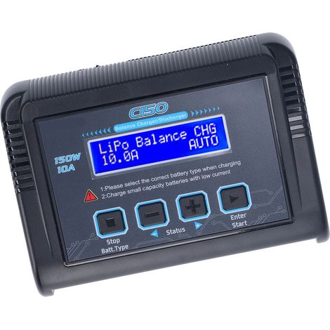 Chargeur/déchargeur équilibré 150 W 10 A, charge/décharge rapide, chargeur intelligent pour batteries LiPo, Li-ion, NiMH et NiCd, 100-240 V, prise UE (1/5)