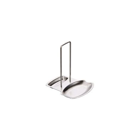 Soporte de acero inoxidable para cucharas, tapas y utensilios (cuchillos, cucharas, tenedores y espátulas) - Mantén tu cocina organizada (plateado) - Crezuo