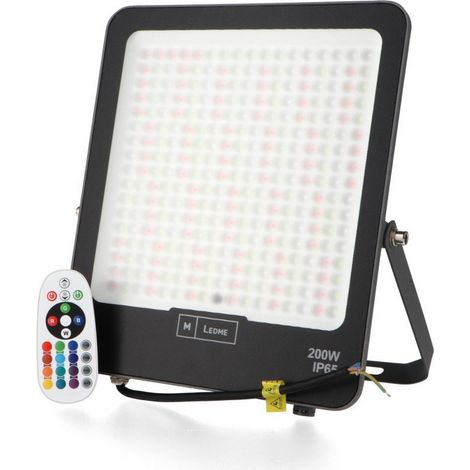 Faro proiettore Led Napoli Plus 200W Nero da esterno IP65 RGB M LEDME