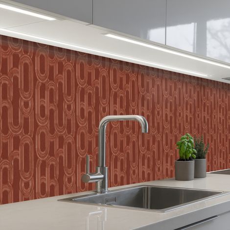 SCHIENALI CUCINA Astratto - Texture - Marrone 400x60 cm (1/5)